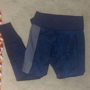 Patchwork legging 7/8 length